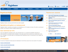 Tablet Screenshot of kader.regiebouw.nl
